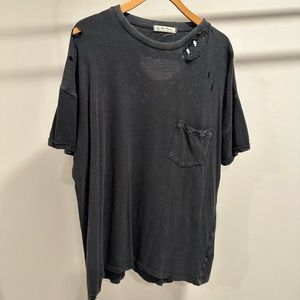 Free People Distressed Tee